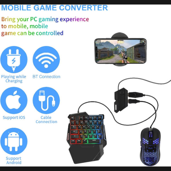 5 in 1 Gaming Keyboard and Mouse Combo-MK500 - Image 4